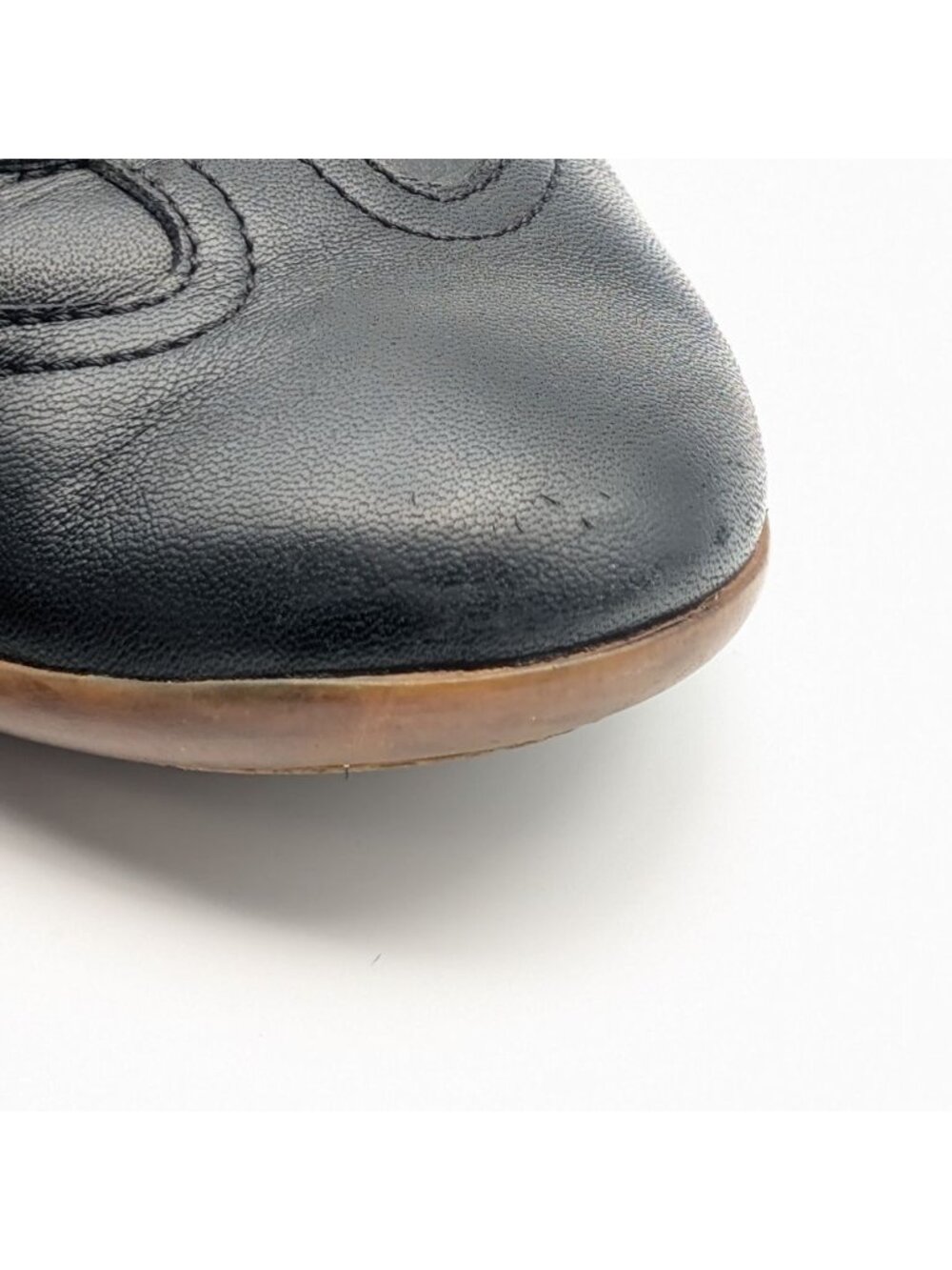 Hermes Evelyne Sneakers Leather Perforated Black - Picture 9 of 11